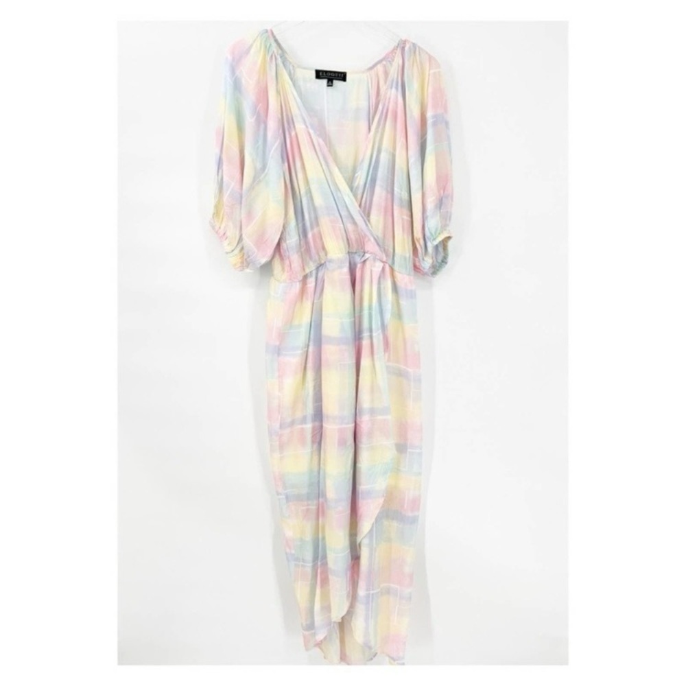 Eloquii Full Sleeve Faux Wrap Mini Dress 18 - Picture 2 of 9